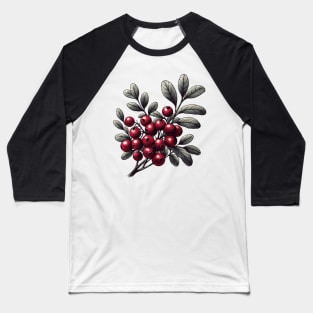 Vintage Cranberry Botanical Baseball T-Shirt